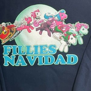 My Little Pony Christmas Sweatshirt used once, Fillies Navidad Sweatshirt MLP